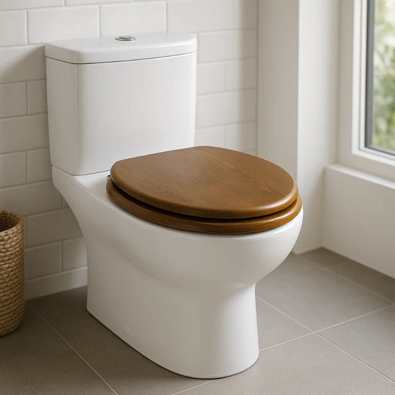 BowLift | Elegant plywood toilet seat with soft-close function