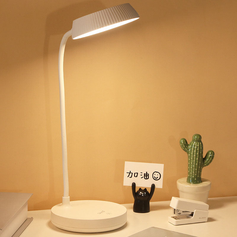BowLift | Nordic Minimalist Round Plate LED Touch Eye Protection USB Desk Lamp
