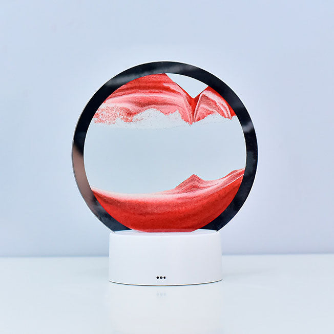 BowLift | Creative Round Hourglass Quicksand 3D LED Night Light Table Lamp