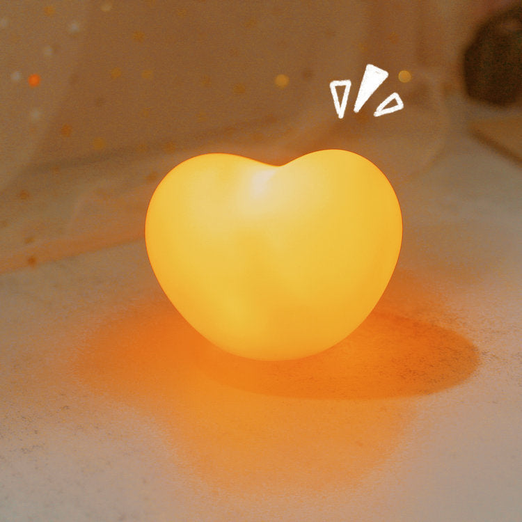 BowLift | LuvSphere Silicone LED Night Light | Heart-Shaped Design | Table Lamp | Warm Mood Light | Decorative