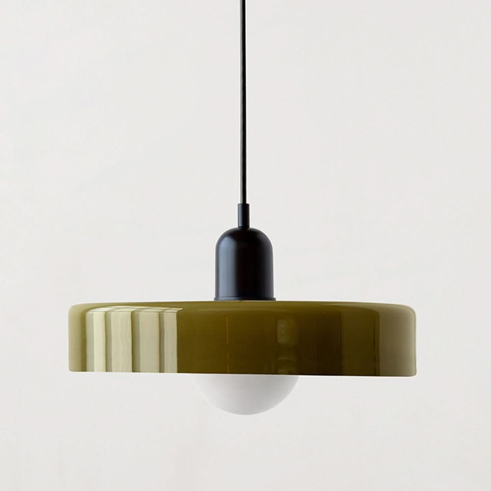 BowLift | Bauhaus Colored Glass Pendant Light