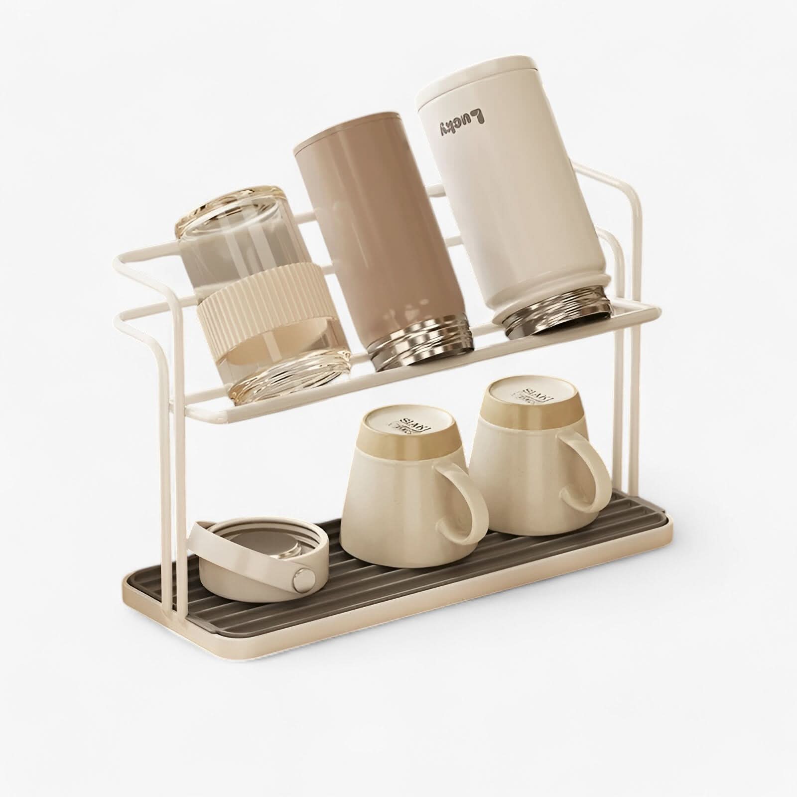 BowLift | Double Layer Stainless Steel Cup Rack for Kitchen