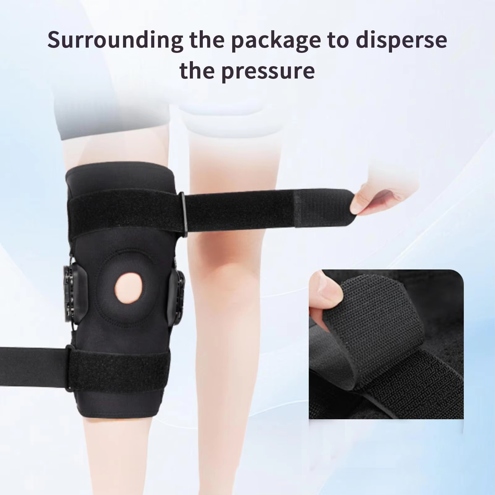 BowLift | Hinged Knee Brace Adjustable Sports Knee Support for Comfortable Compression and Stabilizing Support