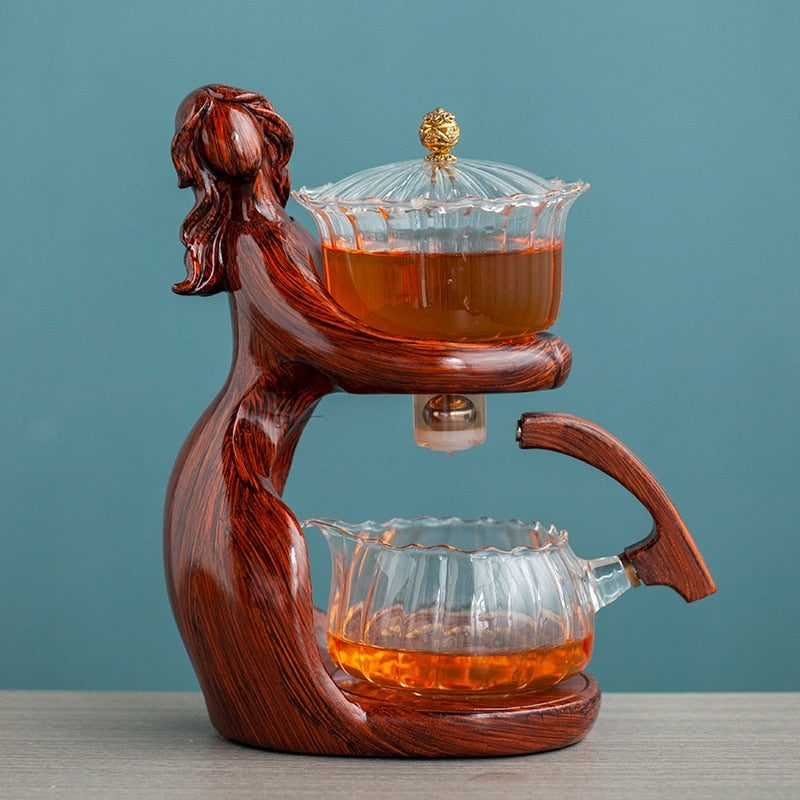 BowLift | Dreamy Mermaid Wooden Teapot