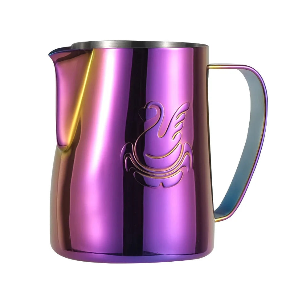 BowLift | 600ml stainless steel coffee pot milk frother cup cream maker espresso latte art tool elegant swan