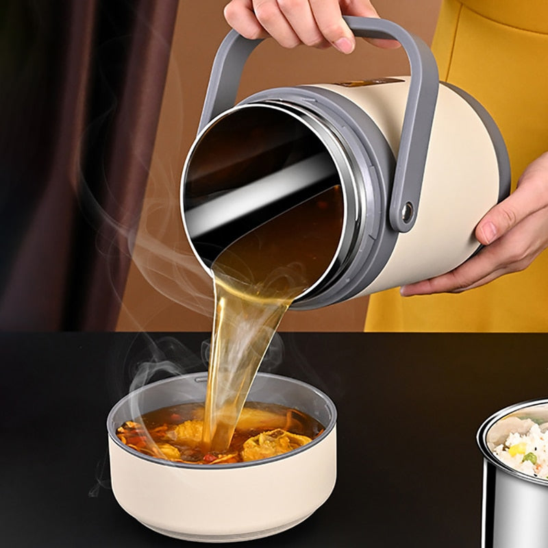 BowLift | USB Heated Stainless Steel Food Warmer Lunch Box