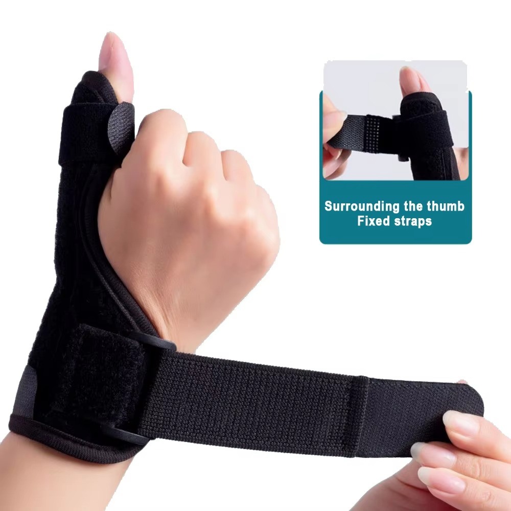 BowLift | Adjustable Thumb Splint for Right and Left Hand, Dual-Use Support Sleeve for Wrist and Thumb Pain Relief