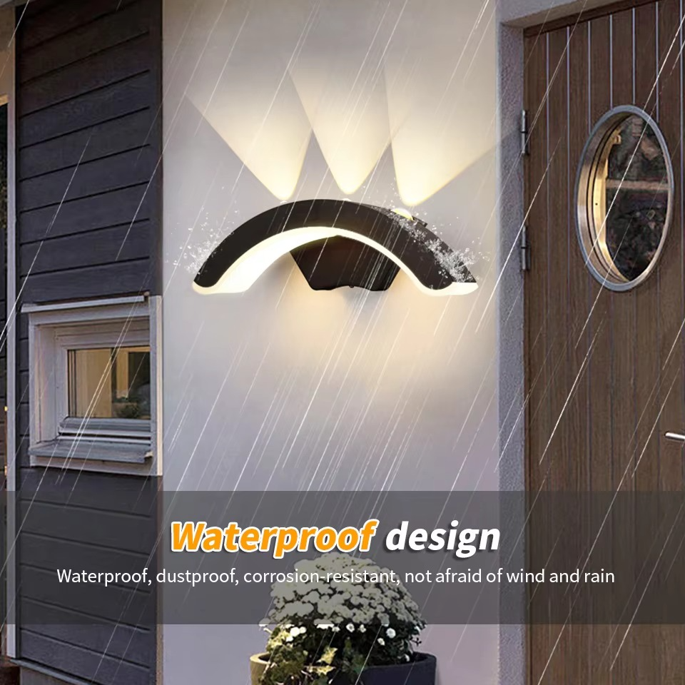 BowLift | Elegant 10W Waterproof LED Outdoor Wall Sconce for Garden and Balcony - Dual Voltage