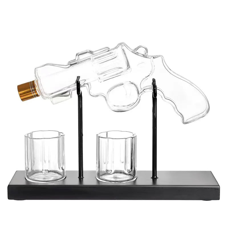 BowLift | Unique Revolver Liquor Decanter Set