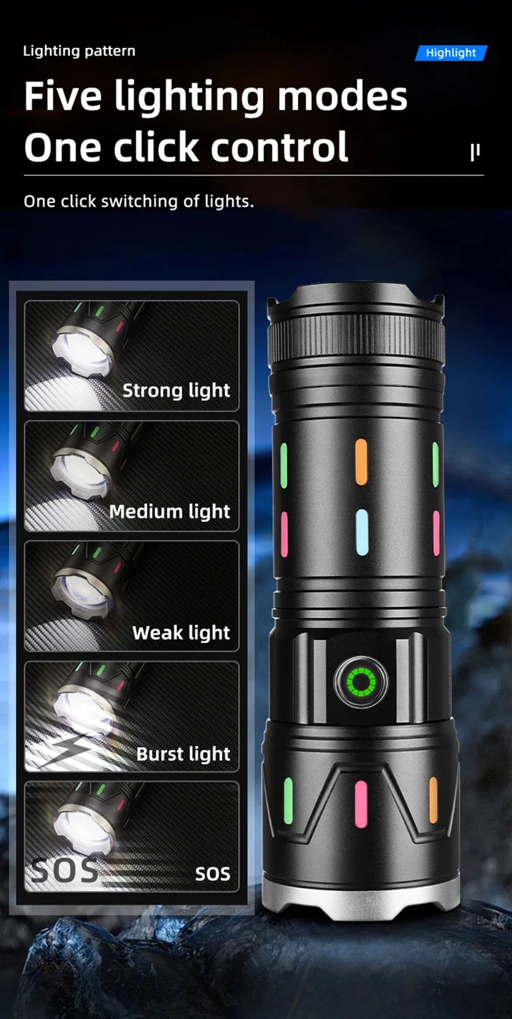 BowLift | High Power LED Flashlight