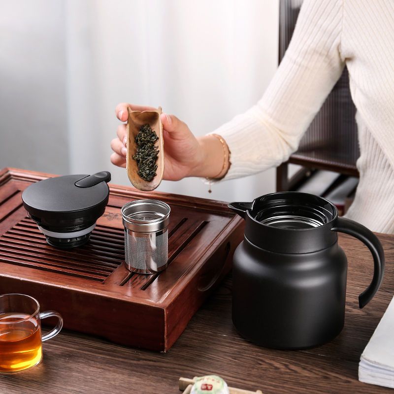 BowLift | Thermal Wave Elegant Stainless Steel Teapot