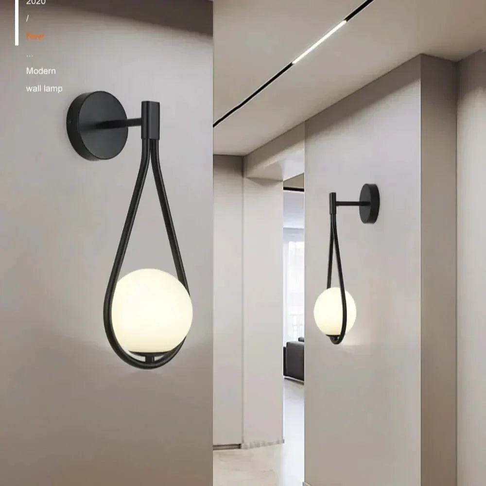 BowLift | Drop Luxury Glass Ball Wall Light