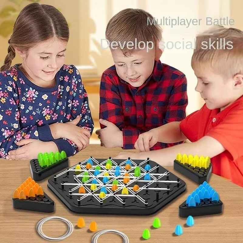 BowLift | Chain Triangle Chess Duel Strategy Board Game for Kids and Adults