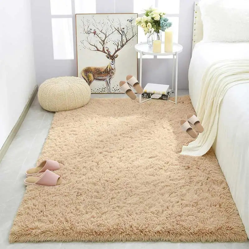 BowLift | Fluffy Ultra Soft Non-Slip Rug with Memory Foam Cushion