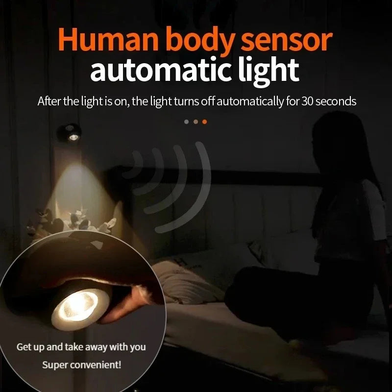 BowLift | Rotating Mini Magnetic Rechargeable Wall Lamp