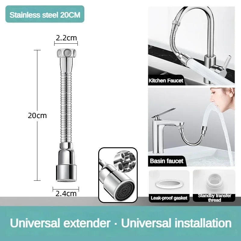 BowLift | Universal Flexible Adjustable Kitchen Faucet Extender Nozzle