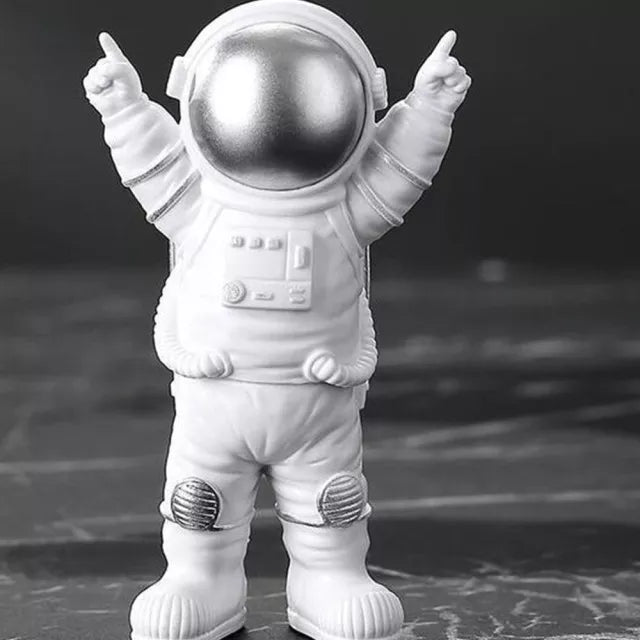 BowLift | Resin Astronaut Figure Statue Space Traveler Sculpture Educational Toy Desk Decoration Astronaut Model For Children Gift