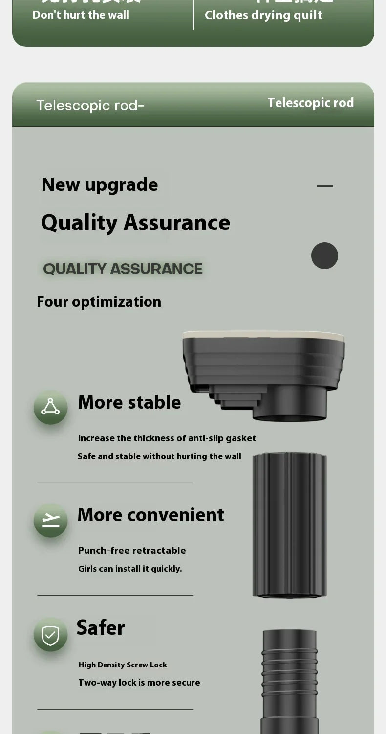 BowLift | Drill-Free Telescopic Hanger Rod
