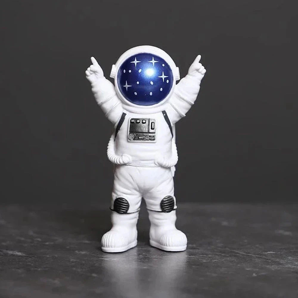 BowLift | Resin Astronaut Figure Statue Space Traveler Sculpture Educational Toy Desk Decoration Astronaut Model For Children Gift