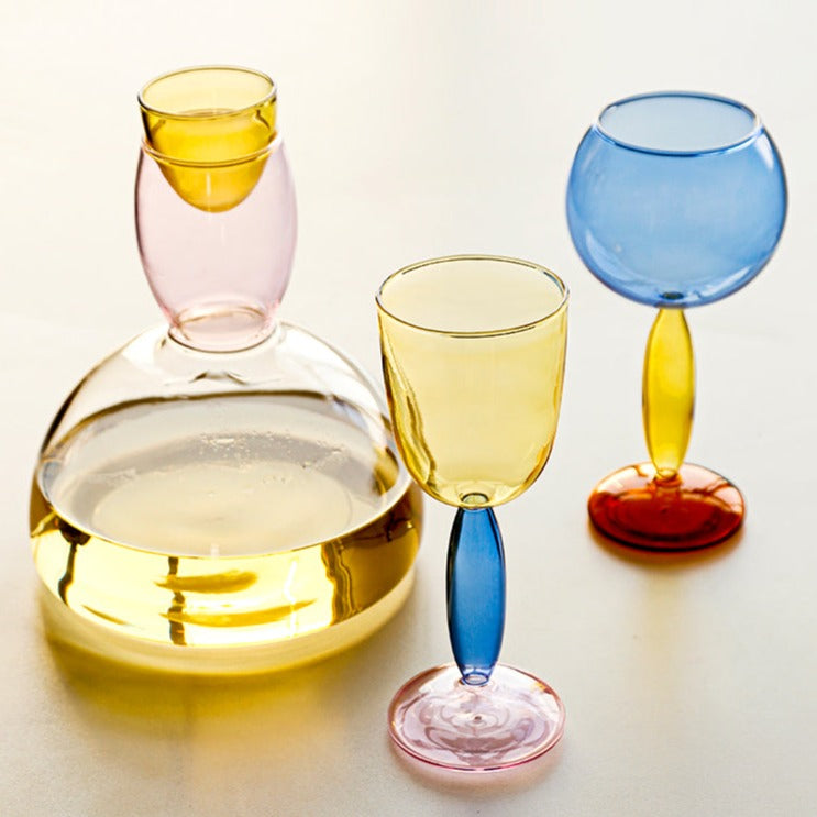 BowLift | Borosilicate 3-Color Glassware - Wine Glass