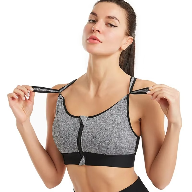 BowLift | Adjustable Zip-Front Sports Bra with Underwire Support and Push-Up Design