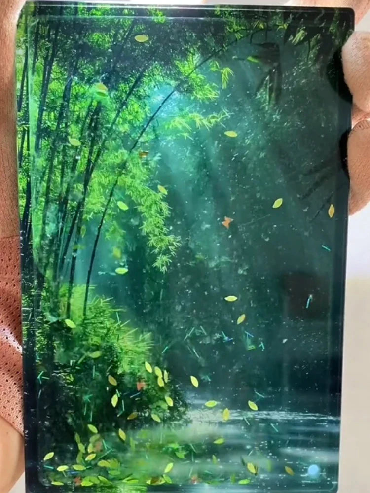 BowLift | Dynamic Early Morning Bamboo Forest Acrylic Decors