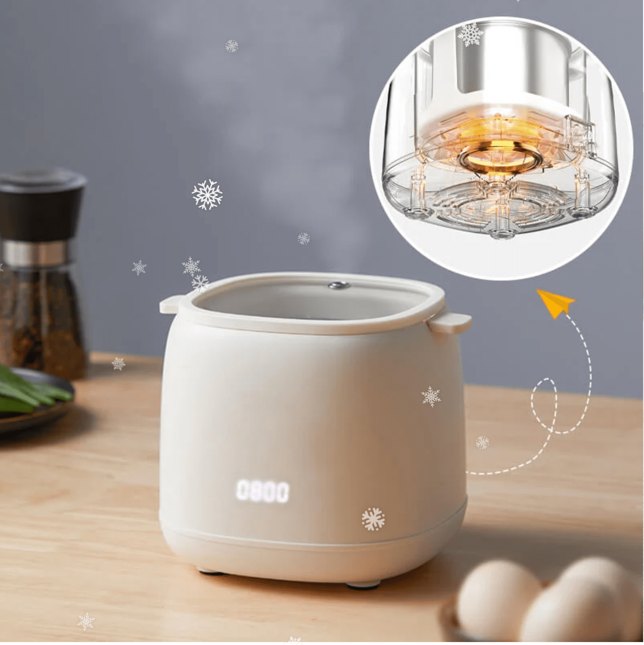 BowLift | EggMaster | Ultra Smart Egg Cooker with 6 Cooking Modes – Perfect Eggs Every Time