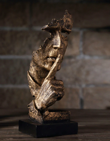 BowLift | Abstract Gold Sculpture "NordicLine" – Modern Scandinavian Decoration