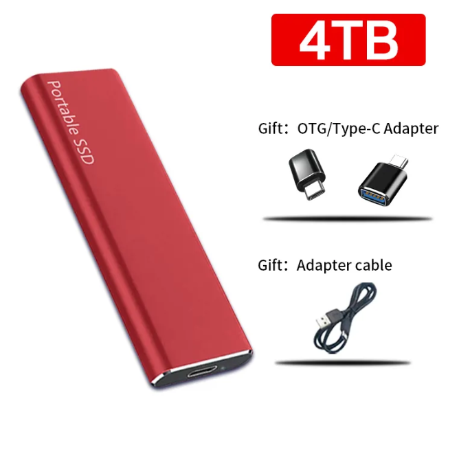 BowLift | 4TB USB-C Portable External Hard Drive for PC & Mac