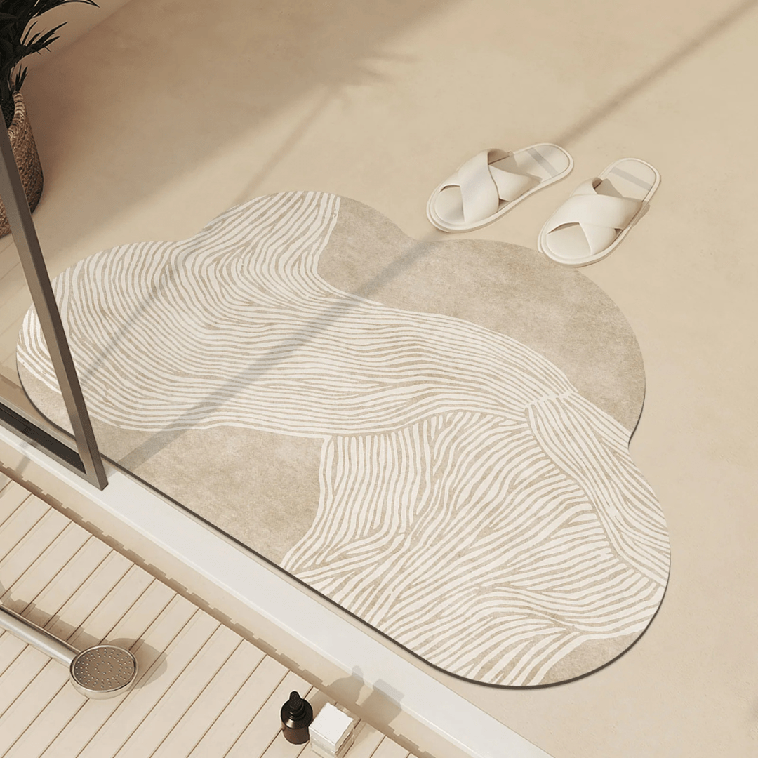 BowLift | Drying Floor Mat | Non-Slip & Absorbent | Modern Design for Bathroom & Kitchen
