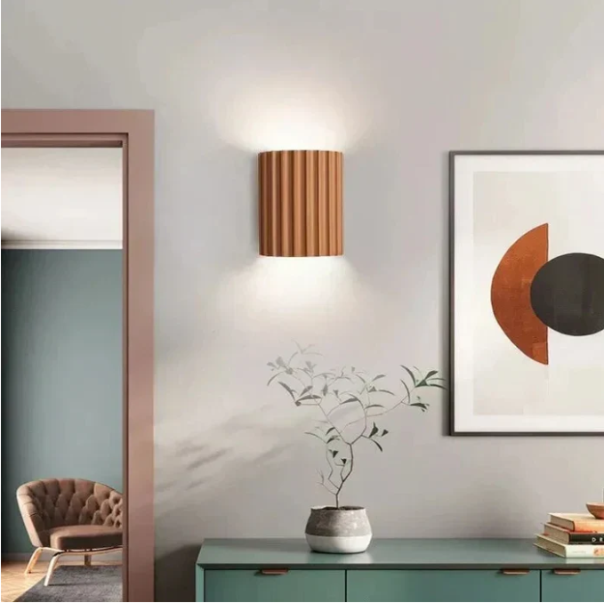 BowLift | Contemporary Resin Wall Lamp | Double-Sided Light Diffusion & Ideal for Modern Living Spaces, Bedrooms, Hallways