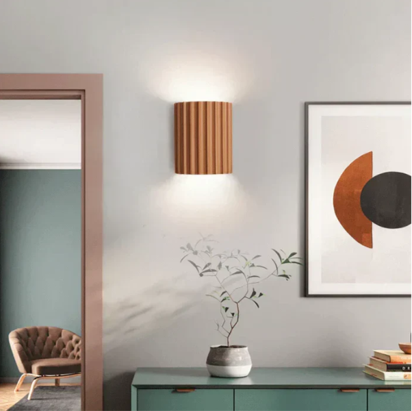 BowLift | Contemporary Resin Wall Lamp | Double-Sided Light Diffusion & Ideal for Modern Living Spaces, Bedrooms, Hallways