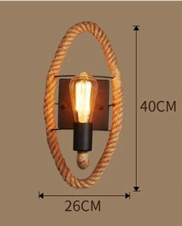 BowLift | Vintage Rope Wall Light