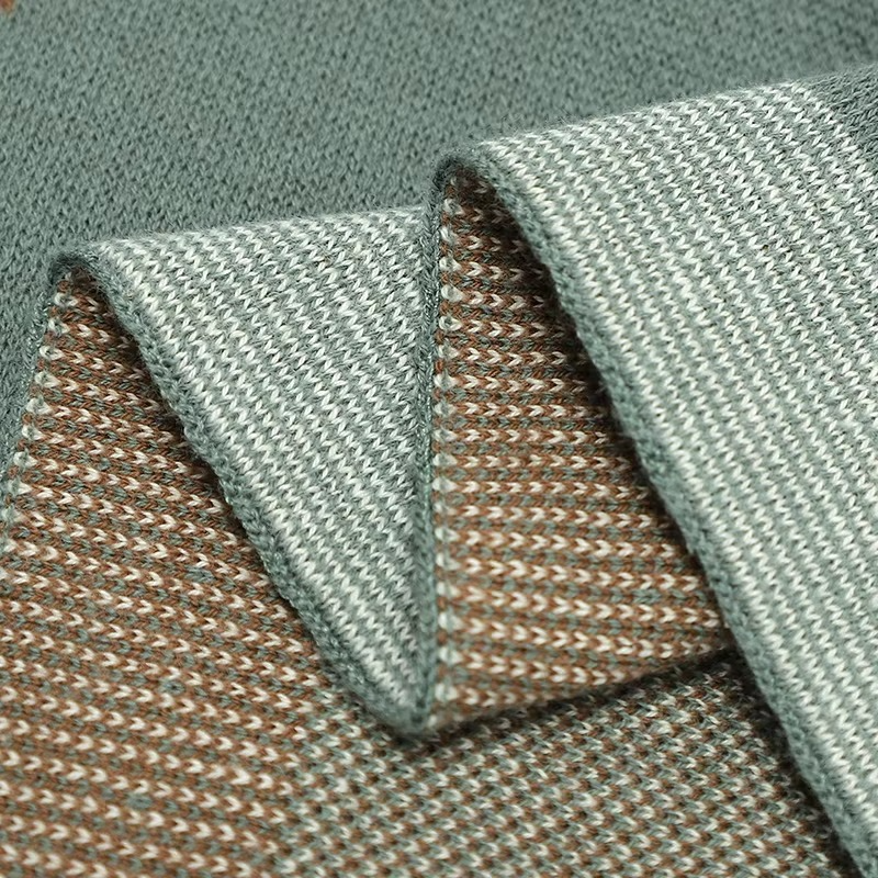 BowLift | Cotton Knitted Baby Blanket, Soft Swaddle and Stroller Cover, Dinosaur Design