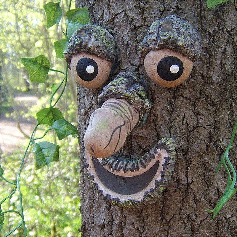 BowLift | Eyes of Nature: Tree Face Bird Feeder Station