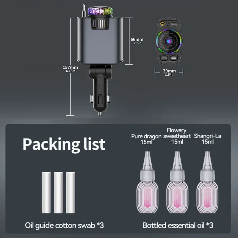 BowLift | 5-in-1 Car fast charger with Air Freshener