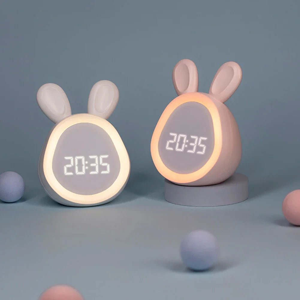 BowLift | WakkerKonijn – Kids alarm clock with LED night light and playful rabbit design