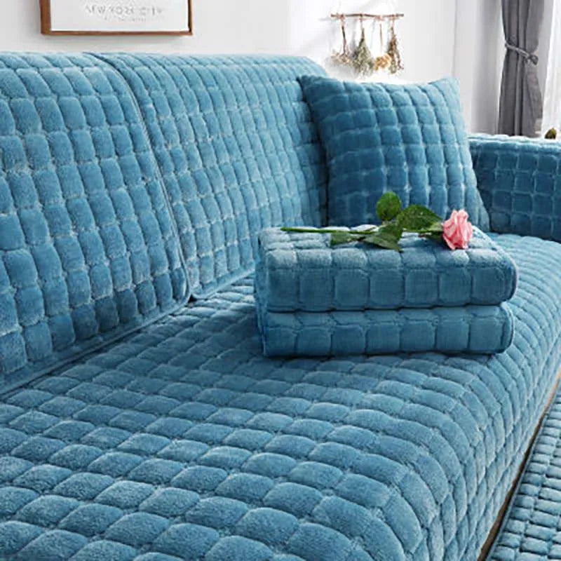 BowLift | Cozy Soft Thick Plush Non-Slip Sofa Cover