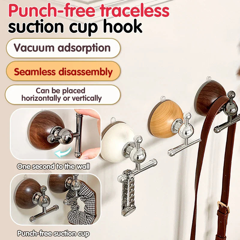 BowLift | Punch-Free Quick Hang Wall Suction Cup Hook