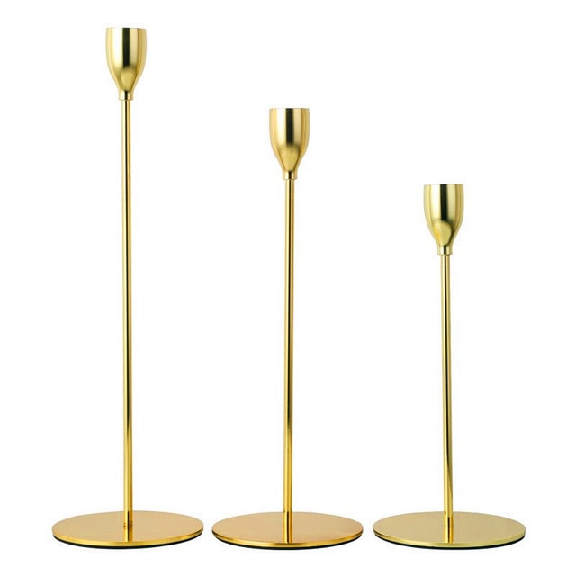 BowLift | 3-piece set metal candle holder