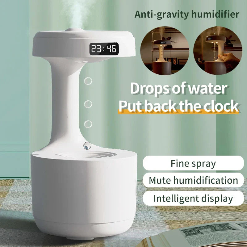 BowLift | Anti-Gravity Water Droplet Air Humidifier Night Lamp