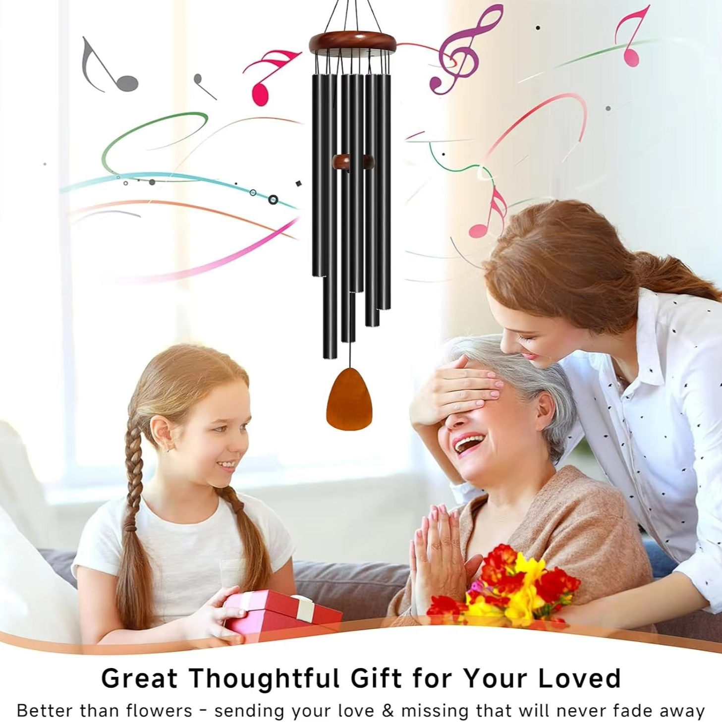 BowLift | Enchanting Aluminum & Wood Garden Wind Chimes