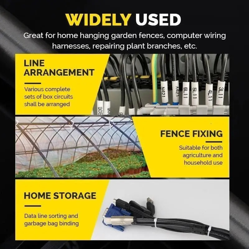 BowLift | Self-locking Cable Ties with Screw Hole – Tensile Strength up to 22 kg