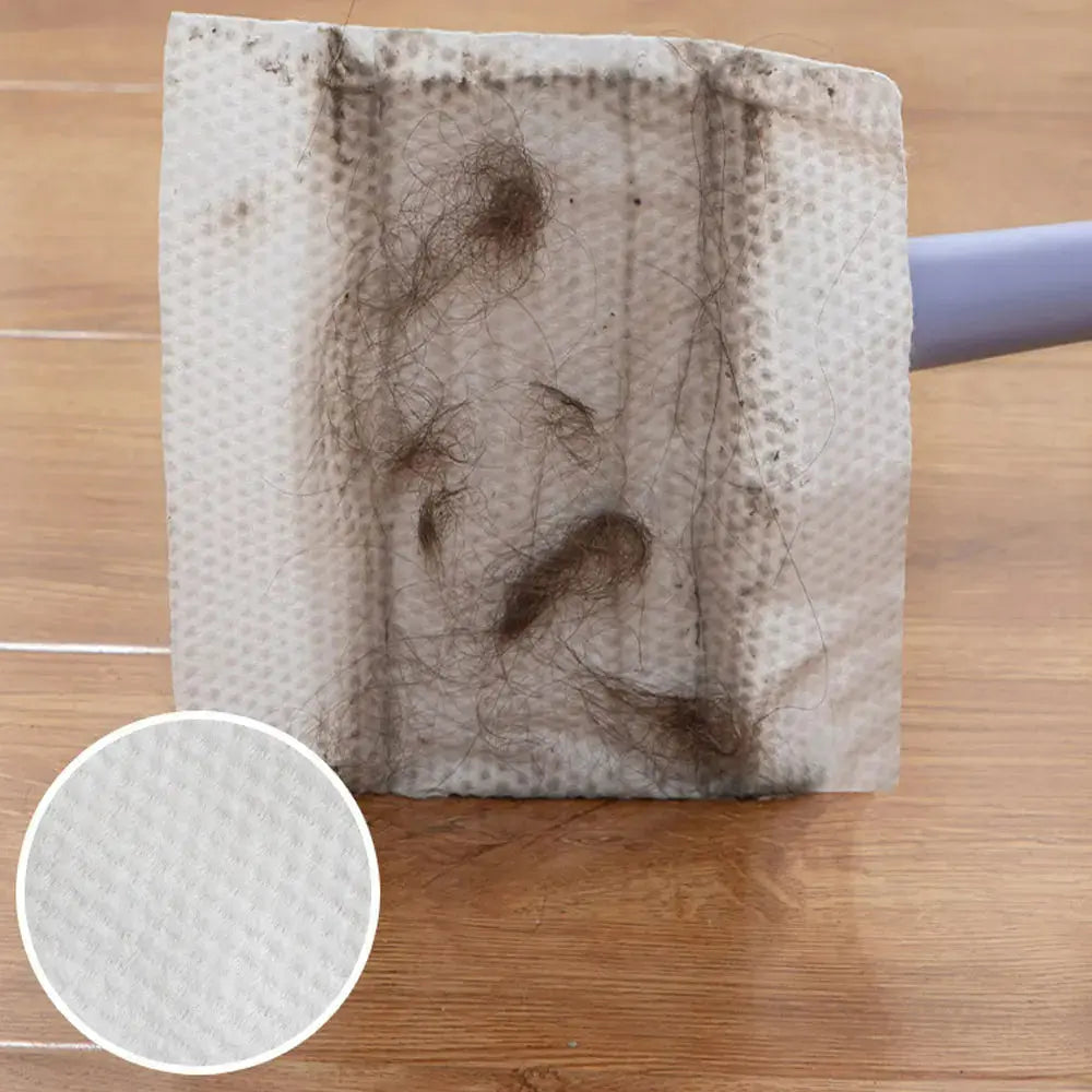 BowLift | Self-changable flat mop (NOW 180% larger) + 4 cleaning cloths
