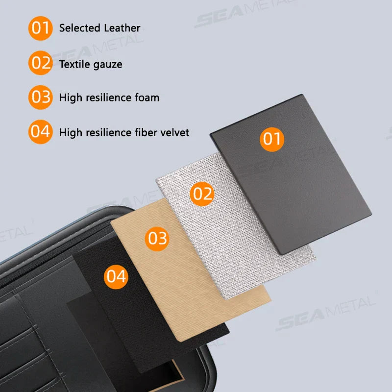 BowLift | Carvisto OrganizePro Sunshade Organizer | Multifunctional | PU Leather | Quickly Assembled