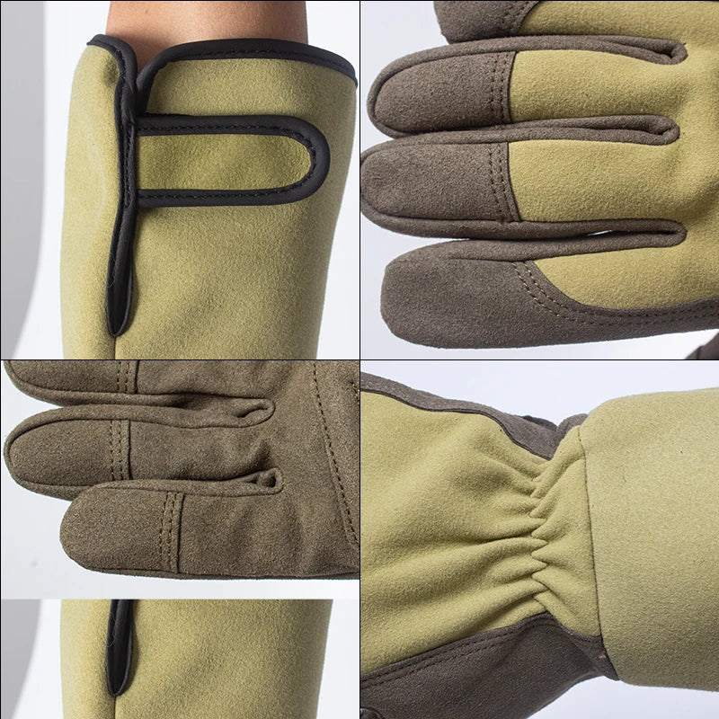 BowLift | GardenGuard Thorn Gloves | Breathable & Durable Microfiber Leather | For Female Gardeners