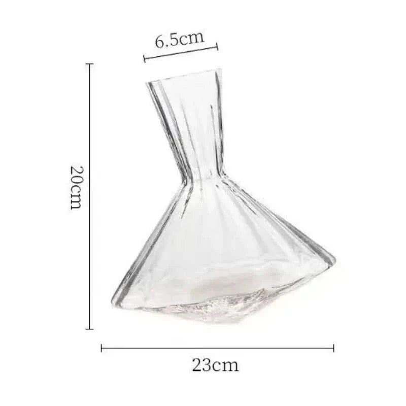 BowLift | Crystal Glass Rotating Wine Decanter 1L