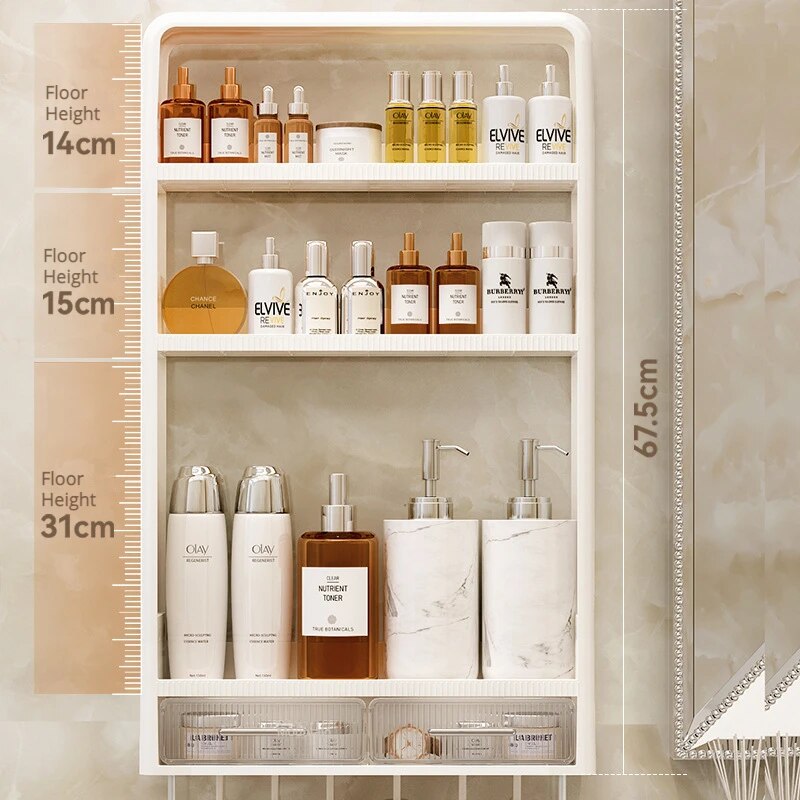 BowLift | Home Essential Punch-Free Bathroom Organizer Shelf