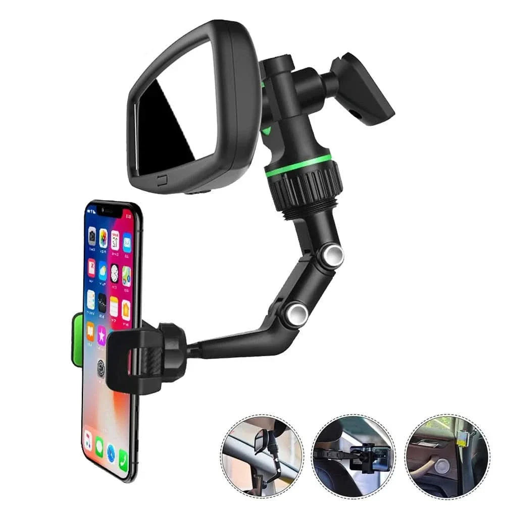 BowLift | 360° Car Phone Holder Mount for Rearview Mirror