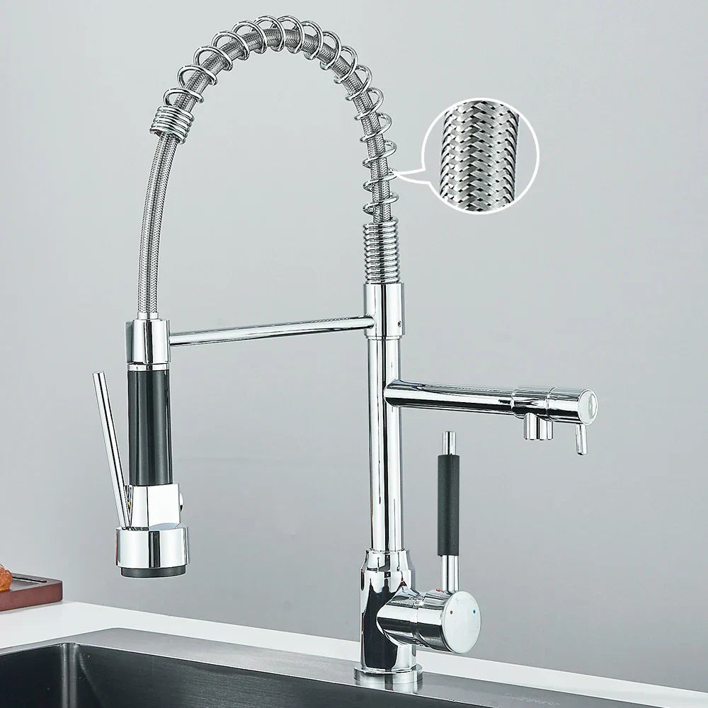 BowLift | SpringFlow – Kitchen faucet with dual outlet